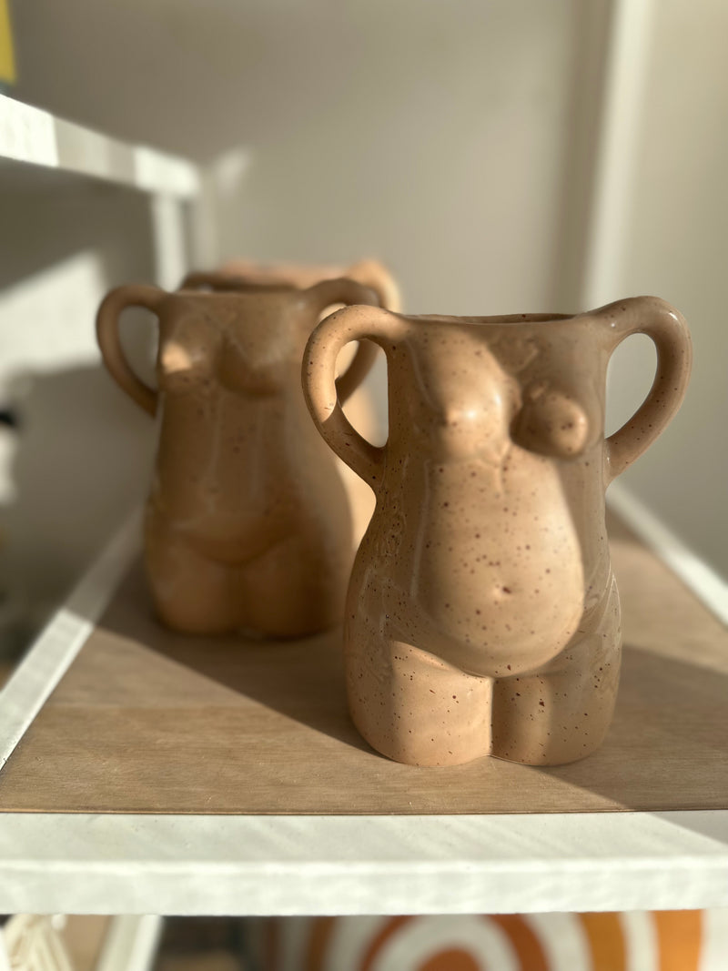 Baretti Ceramic Vase Tan