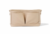 Dimple Faux Leather Stroller Organiser/Pram Caddy - Oat