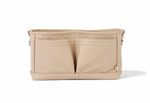 Dimple Faux Leather Stroller Organiser/Pram Caddy - Oat