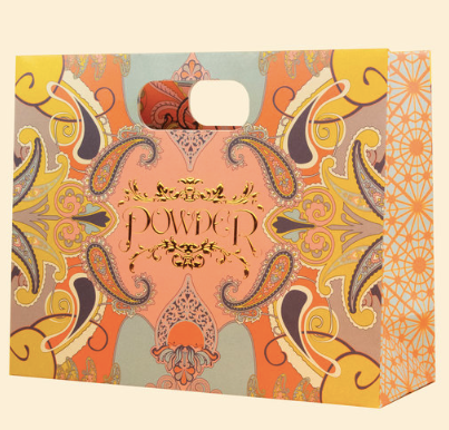 Velvet Vanity Bag - Floral Tiger Face in Indigo