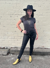 The Cowgirl Tee - Charcoal