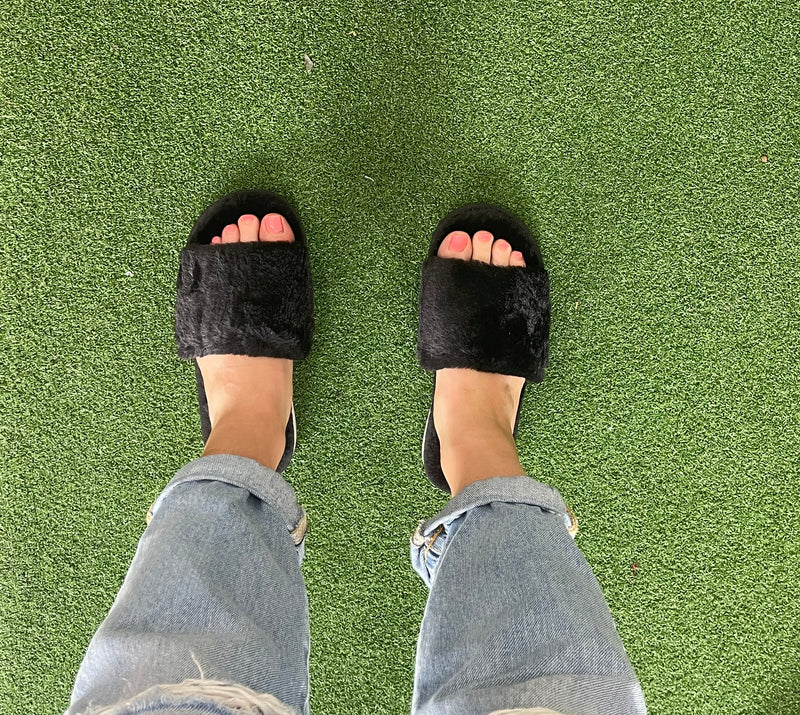 Black Slippers