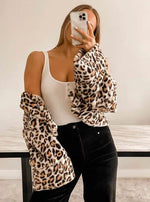 The  Fluffy Lulu Leopard Print Jacket