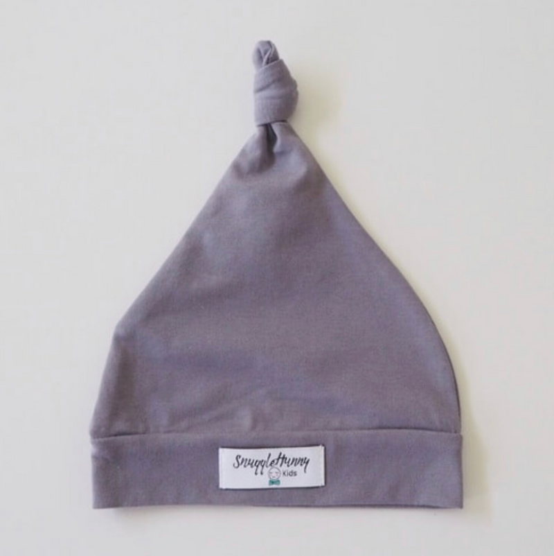 Baby Top Knot Cotton Beanie