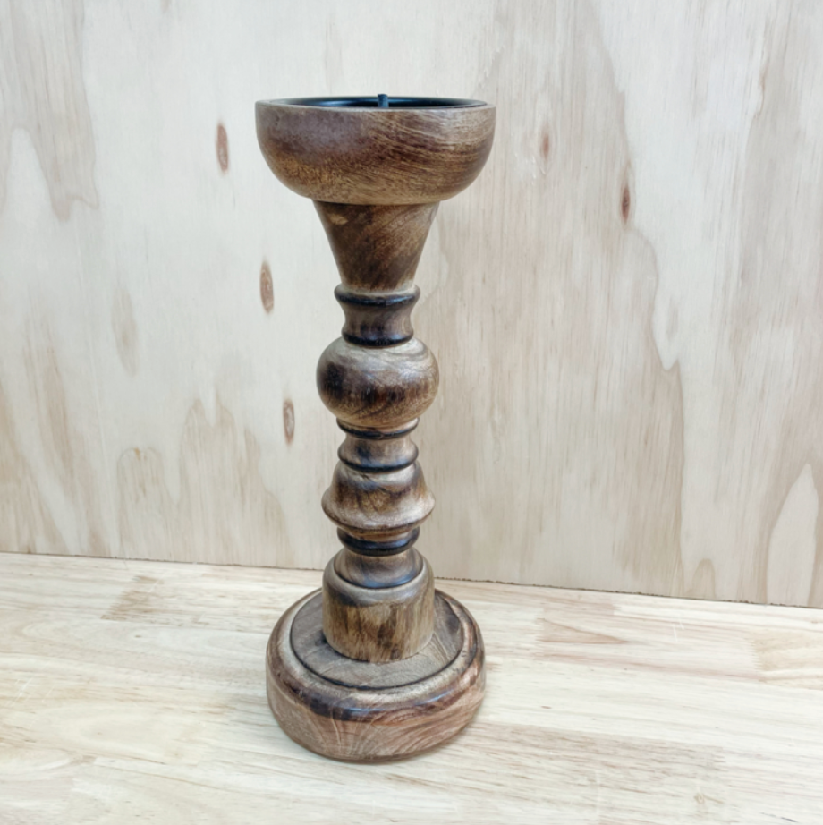 Kiele Wood Candleholder