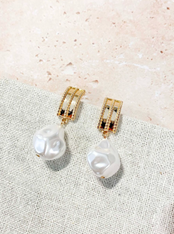 Vienna Baroque Pearl Drop Earrings