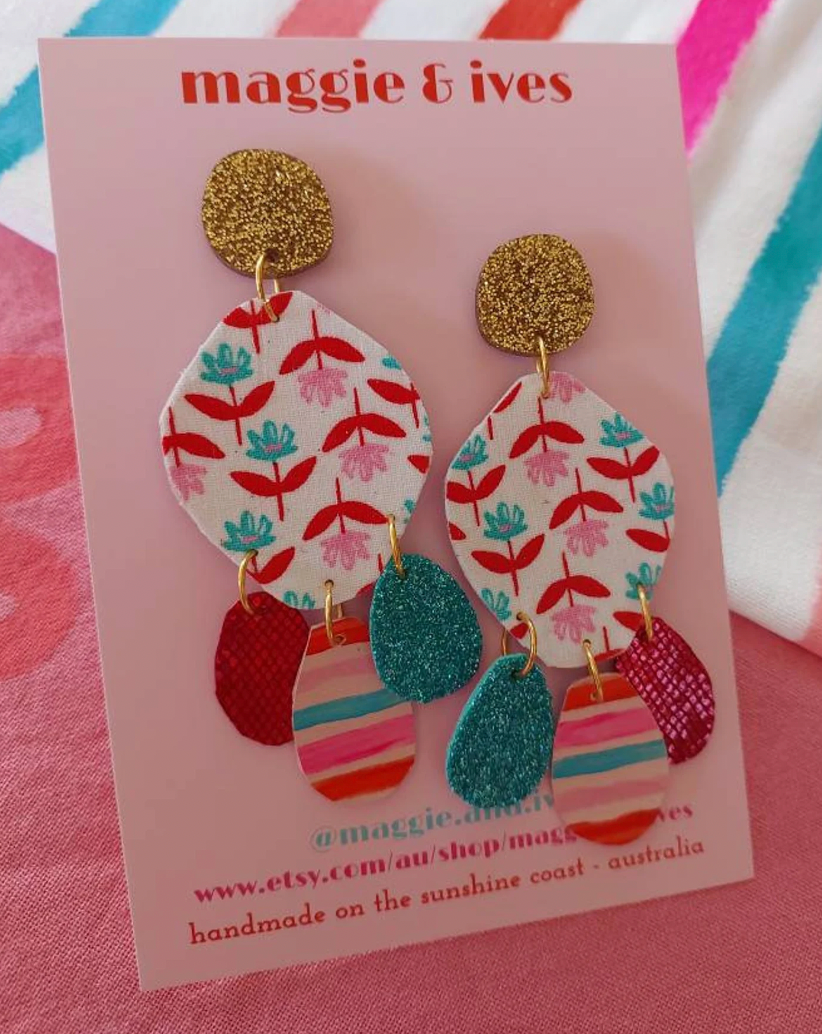 Claire Christmas Earrings